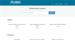Desktop Screenshot of help.missionhub.com
