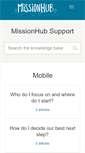 Mobile Screenshot of help.missionhub.com